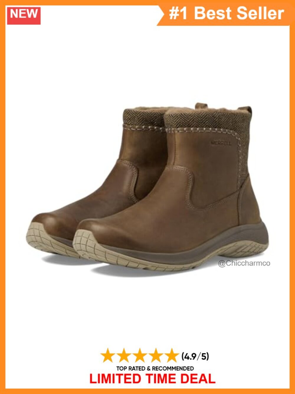Waterproof Suede Faux Fur Lined Ankle Winter Boots